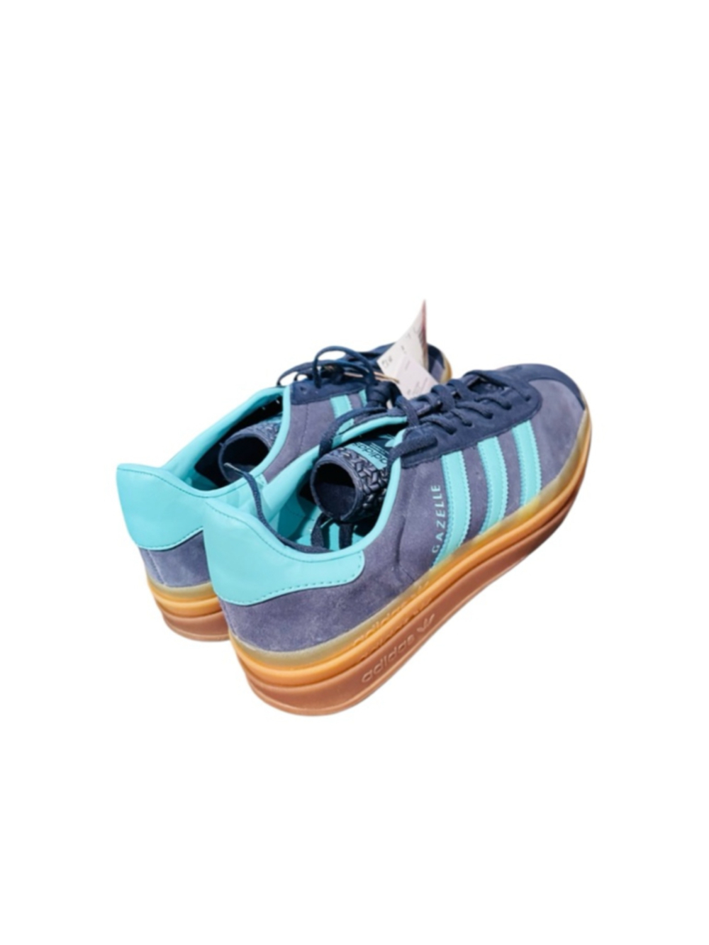 Women's Adidas Gazelle Bold Blue Teal Sneakers 8.5 - Picture 4 of 6